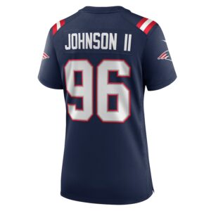 Eric Johnson II New England Patriots Nike Women's  Game Jersey -  Navy photo 3 Jersey4u