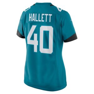 Erick Hallett Jacksonville Jaguars Nike Women's  Game Jersey -  Teal photo 3 Jersey4u