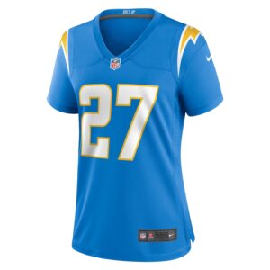 Essang Bassey Los Angeles Chargers Nike Women's  Game Jersey -  Powder Blue photo 2 Jersey4u