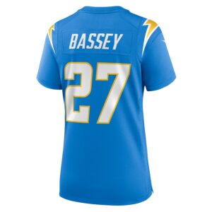 Essang Bassey Los Angeles Chargers Nike Women's  Game Jersey -  Powder Blue photo 3 Jersey4u