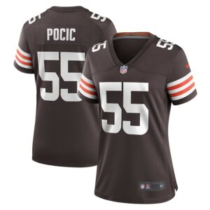 Ethan Pocic Cleveland Browns Nike Women's Game Jersey - Brown photo 1 Jersey4u