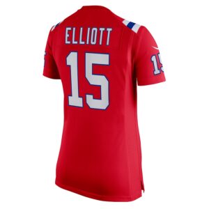 Ezekiel Elliott New England Patriots Nike Women's Alternate Game Player Jersey - Red photo 3 Jersey4u