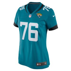 Ezra Cleveland Jacksonville Jaguars Nike Women's  Game Jersey -  Teal photo 2 Jersey4u