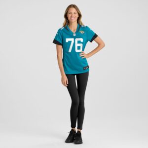 Ezra Cleveland Jacksonville Jaguars Nike Women's  Game Jersey -  Teal photo 4 Jersey4u