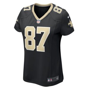 Foster Moreau New Orleans Saints Nike Women's Team Game Jersey -  Black photo 2 Jersey4u