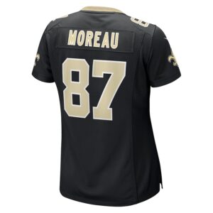 Foster Moreau New Orleans Saints Nike Women's Team Game Jersey -  Black photo 3 Jersey4u