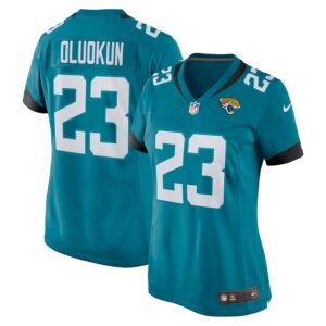 Foyesade Oluokun Jacksonville Jaguars Nike Women's Game Player Jersey - Teal photo 1 Jersey4u