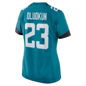 Foyesade Oluokun Jacksonville Jaguars Nike Women's Game Player Jersey - Teal photo 3 Jersey4u