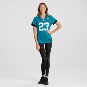 Foyesade Oluokun Jacksonville Jaguars Nike Women's Game Player Jersey - Teal photo 4 Jersey4u