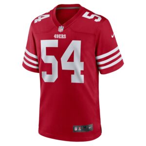 Fred Warner San Francisco 49ers Nike Women's Team Game Player Jersey - Scarlet photo 2 Jersey4u