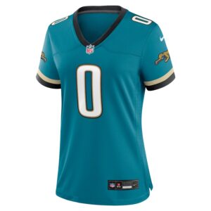 Gabe Davis Jacksonville Jaguars Nike Women's Prowler Throwback Game Jersey - Teal photo 2 Jersey4u