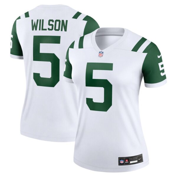 Garrett Wilson New York Jets Nike Women's Alternate Legend Player Performance Top - Classic Alternate White photo 1 Jersey4u