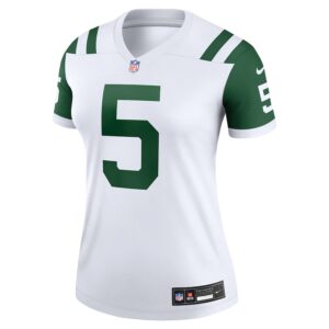 Garrett Wilson New York Jets Nike Women's Alternate Legend Player Performance Top - Classic Alternate White photo 2 Jersey4u