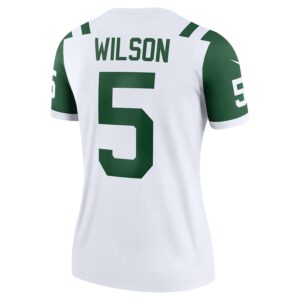 Garrett Wilson New York Jets Nike Women's Alternate Legend Player Performance Top - Classic Alternate White photo 3 Jersey4u