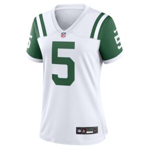 Garrett Wilson New York Jets Nike Women's Classic Alternate Game Jersey - White photo 2 Jersey4u