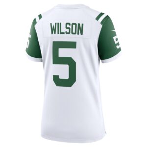 Garrett Wilson New York Jets Nike Women's Classic Alternate Game Jersey - White photo 3 Jersey4u