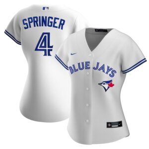 George Springer Toronto Blue Jays Nike Women's Home Jersey4u Jersey - White photo 1 Jersey4u