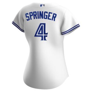 George Springer Toronto Blue Jays Nike Women's Home Jersey4u Jersey - White photo 3 Jersey4u