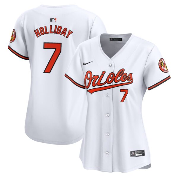 Jackson Holliday Baltimore Orioles Nike Women's Home Limited Player Jersey - White photo 1 Jersey4u