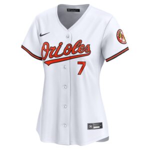 Jackson Holliday Baltimore Orioles Nike Women's Home Limited Player Jersey - White photo 2 Jersey4u