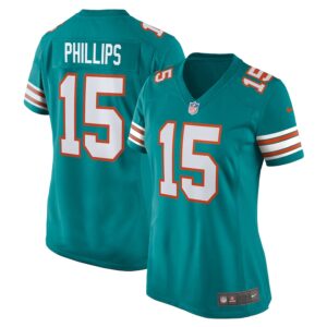 Jaelan Phillips Miami Dolphins Nike Women's Alternate Game Jersey - Aqua photo 1 Jersey4u