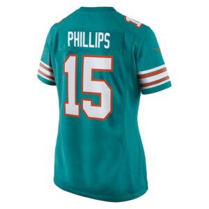 Jaelan Phillips Miami Dolphins Nike Women's Alternate Game Jersey - Aqua photo 3 Jersey4u