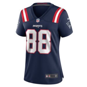 Jaheim Bell New England Patriots Nike Women's  Game Jersey -  Navy photo 2 Jersey4u