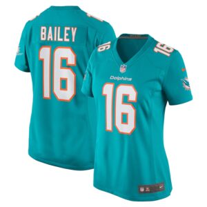 Jake Bailey Miami Dolphins Nike Women's Game Player Jersey - Aqua photo 1 Jersey4u