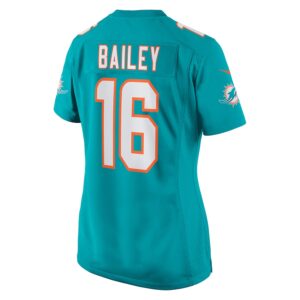 Jake Bailey Miami Dolphins Nike Women's Game Player Jersey - Aqua photo 3 Jersey4u