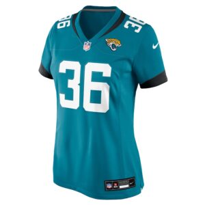 Jake Funk Jacksonville Jaguars Nike Women's Team Game Jersey -  Teal photo 2 Jersey4u