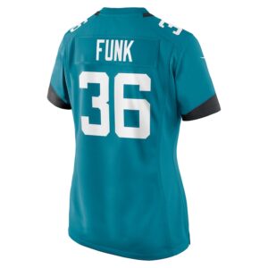 Jake Funk Jacksonville Jaguars Nike Women's Team Game Jersey -  Teal photo 3 Jersey4u