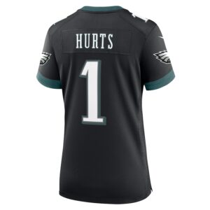 Jalen Hurts Philadelphia Eagles Nike Women's Alternate Game Jersey - Black photo 3 Jersey4u
