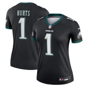 Jalen Hurts Philadelphia Eagles Nike Women's Alternate Legend Player Performance Top -  Black photo 1 Jersey4u