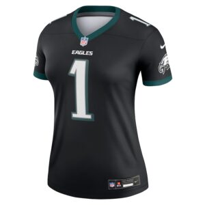 Jalen Hurts Philadelphia Eagles Nike Women's Alternate Legend Player Performance Top -  Black photo 2 Jersey4u
