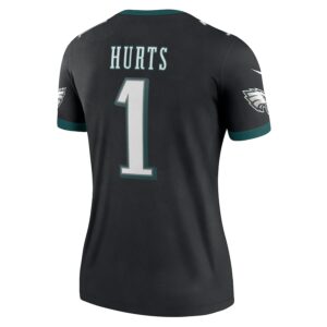 Jalen Hurts Philadelphia Eagles Nike Women's Alternate Legend Player Performance Top -  Black photo 3 Jersey4u