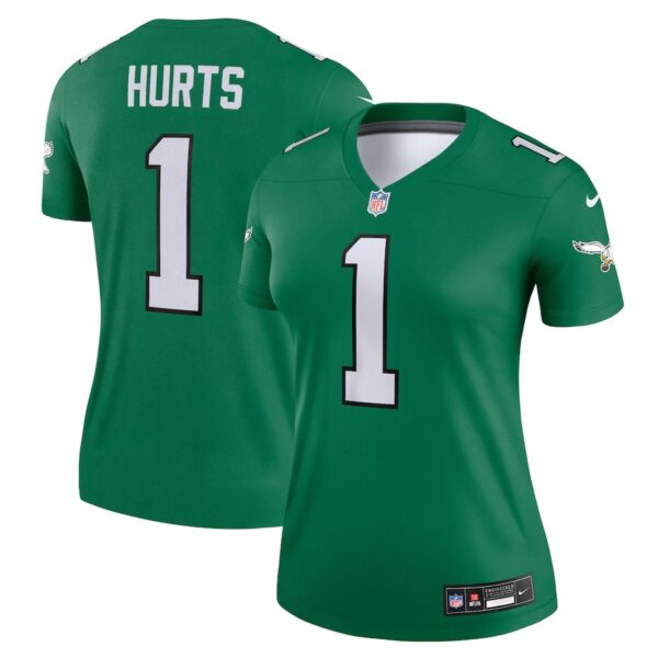 Jalen Hurts Philadelphia Eagles Nike Women's Alternate Legend Player Performance Top -  Kelly Green photo 1 Jersey4u