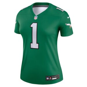 Jalen Hurts Philadelphia Eagles Nike Women's Alternate Legend Player Performance Top -  Kelly Green photo 2 Jersey4u