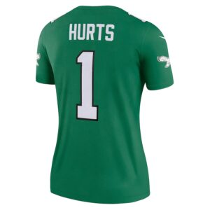 Jalen Hurts Philadelphia Eagles Nike Women's Alternate Legend Player Performance Top -  Kelly Green photo 3 Jersey4u