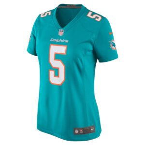 Jalen Ramsey Miami Dolphins Nike Women's Player Jersey - Aqua photo 2 Jersey4u