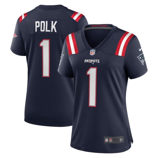 Ja'Lynn Polk New England Patriots Nike Women's Team Game Jersey -  Navy photo 1 Jersey4u