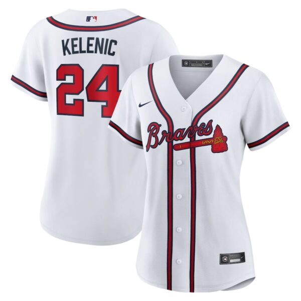 Jarred Kelenic Atlanta Braves Nike Women's Home Jersey4u Jersey - White photo 1 Jersey4u