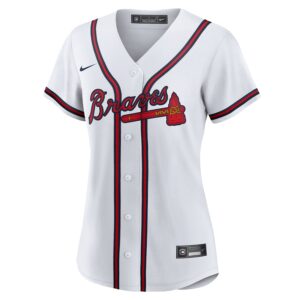 Jarred Kelenic Atlanta Braves Nike Women's Home Jersey4u Jersey - White photo 2 Jersey4u