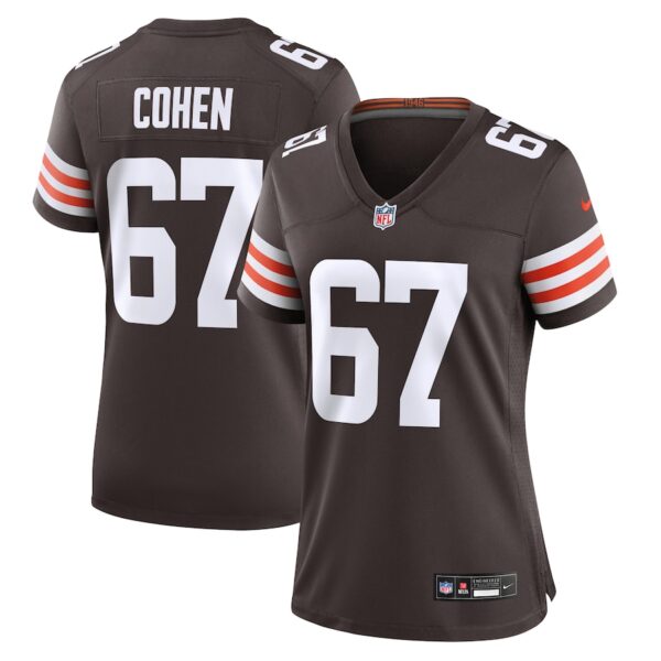 Javion Cohen Cleveland Browns Nike Women's  Game Jersey -  Brown photo 1 Jersey4u