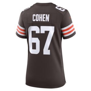 Javion Cohen Cleveland Browns Nike Women's  Game Jersey -  Brown photo 3 Jersey4u