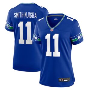 Jaxon Smith-Njigba Seattle Seahawks Nike Women's Throwback Player Game Jersey - Royal photo 1 Jersey4u