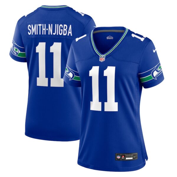 Jaxon Smith-Njigba Seattle Seahawks Nike Women's Throwback Player Game Jersey - Royal photo 1 Jersey4u