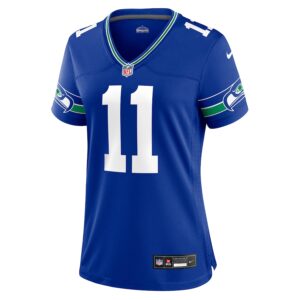 Jaxon Smith-Njigba Seattle Seahawks Nike Women's Throwback Player Game Jersey - Royal photo 2 Jersey4u