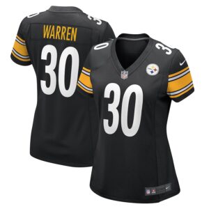 Jaylen Warren Pittsburgh Steelers Nike Women's Game Player Jersey - Black photo 1 Jersey4u
