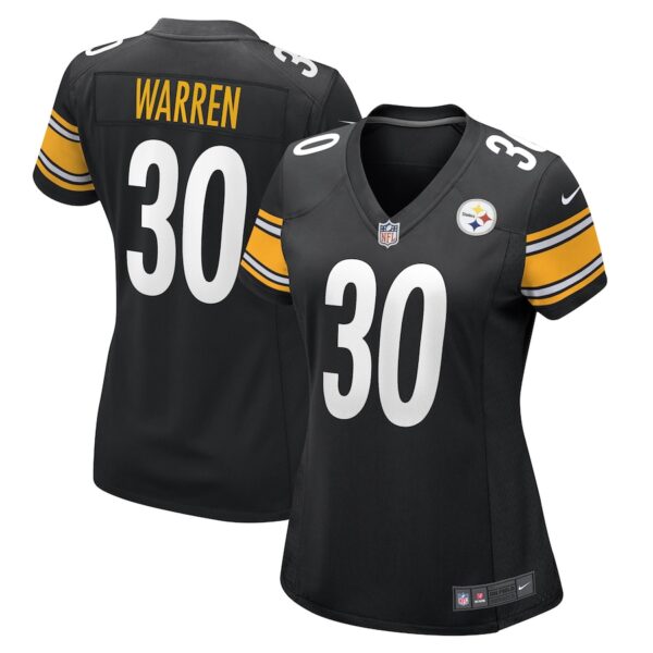 Jaylen Warren Pittsburgh Steelers Nike Women's Game Player Jersey - Black photo 1 Jersey4u