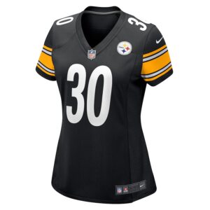 Jaylen Warren Pittsburgh Steelers Nike Women's Game Player Jersey - Black photo 2 Jersey4u